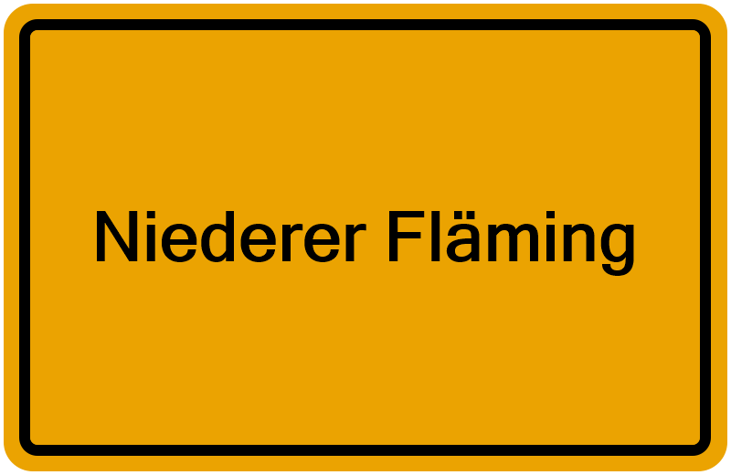 Handelsregisterauszug Niederer Fläming
